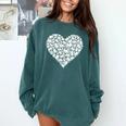 Book Lover Heart Shape Reading Librarian Library Teacher Comfort Colors Sweatshirt Chalky Mint