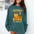 Book Lover Moth Mothman Book Club Reading Into Shadows Comfort Colors Sweatshirt Chalky Mint