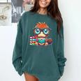 Book Lover Reading Platypus Comfort Colors Sweatshirt Chalky Mint