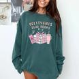 Book Lover's Pretty Girl's Read Books Comfort Colors Sweatshirt Chalky Mint