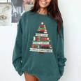 Book Merry Little Christmas Tree Holiday Comfort Colors Sweatshirt Chalky Mint Book Merry Little Christmas Tree Holiday Comfort Colors Sweatshirt Chalky Mint