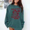 Book Readers Forced To Work Sadness Comfort Colors Sweatshirt Chalky Mint
