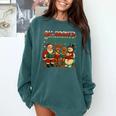 All Booked For Christmas Book Lover Comfort Colors Sweatshirt Chalky Mint
