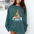 All Booked For Christmas Book Christmas Tree Lights Xmas Comfort Colors Sweatshirt Chalky Mint All Booked For Christmas Book Christmas Tree Lights Xmas Comfort Colors Sweatshirt Chalky Mint