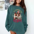 All Booked For Christmas Dragon Comfort Colors Sweatshirt Chalky Mint