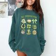 ALL Booked For St Patricks Day Bookish Leprechaun Bookworm Comfort Colors Sweatshirt Chalky Mint