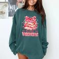 All Booked For Valentine Cute Pink Book Lover Aesthetic Comfort Colors Sweatshirt Chalky Mint