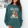 Bookish Christmas North Pole Book Club Snowman Book Worm Comfort Colors Sweatshirt Chalky Mint
