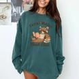 Bookish Feral Moms Book Club Raccoon Mother's Day Bookworm Comfort Colors Sweatshirt Chalky Mint Bookish Feral Moms Book Club Raccoon Mother's Day Bookworm Comfort Colors Sweatshirt Chalky Mint
