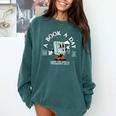 Bookish Mental Health Book A Day Retro Read More Book Comfort Colors Sweatshirt Chalky Mint