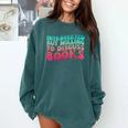 Bookish Reading Love Introverted But Willing To Discuss Book Comfort Colors Sweatshirt Chalky Mint