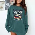 Bookmarks Are For Quitters Reading Quote Book Lover Comfort Colors Sweatshirt Chalky Mint