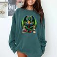 Books Dragon Reading Book Comfort Colors Sweatshirt Chalky Mint