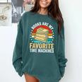 Books Are My Favorite Time Machines Comfort Colors Sweatshirt Chalky Mint