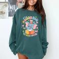 Books Lovers Kids Women Men It's A Good Day To Read A Book Comfort Colors Sweatshirt Chalky Mint