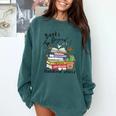 Books Original Handheld Device Reader Literacy Book Lover Comfort Colors Sweatshirt Chalky Mint