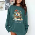 I Like Books More Than People Reading Reader Bookworm Saying Comfort Colors Sweatshirt Chalky Mint