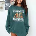 Books Reading Lovers Bookworm Librarian Book Nerd Read Comfort Colors Sweatshirt Chalky Mint