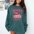 Books Are My Valentine Coquette Bow Book Flower Girl Women Comfort Colors Sweatshirt Chalky Mint Books Are My Valentine Coquette Bow Book Flower Girl Women Comfort Colors Sweatshirt Chalky Mint
