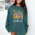 Booktrovert Book Reader Book Nerd Book Reading Lover Premium Tri-Blend Comfort Colors Sweatshirt Chalky Mint