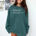 Booktrovert Definition Pun Book Lovers Bookworm Humor Comfort Colors Sweatshirt Chalky Mint