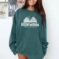Bookworm Aunt Reading Lover Comfort Colors Sweatshirt Chalky Mint