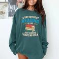 Bookworm A Day Without Reading Is Like Cute Reading Books Comfort Colors Sweatshirt Chalky Mint