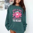Bookworm Just A Girl Who Loves To Read Comfort Colors Sweatshirt Chalky Mint Bookworm Just A Girl Who Loves To Read Comfort Colors Sweatshirt Chalky Mint