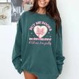Buy Me Books And Tell Me I'm Pretty Coquette Book Lover Comfort Colors Sweatshirt Chalky Mint