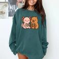 Capybara Axolotl Kawaii Kids Anime Book Lover Reading Comfort Colors Sweatshirt Chalky Mint Capybara Axolotl Kawaii Kids Anime Book Lover Reading Comfort Colors Sweatshirt Chalky Mint