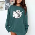 Cat Book Humor How To Train Your Human Comfort Colors Sweatshirt Chalky Mint Cat Book Humor How To Train Your Human Comfort Colors Sweatshirt Chalky Mint