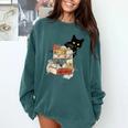 Cat And Books Flowers Reading Club Cat Lover Bookworm Comfort Colors Sweatshirt Chalky Mint Cat And Books Flowers Reading Club Cat Lover Bookworm Comfort Colors Sweatshirt Chalky Mint