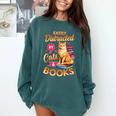 Cat Shirts For Women Book Lover Shirt Cats And Books Comfort Colors Sweatshirt Chalky Mint