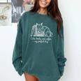 Cats Books And Coffee – My Perfect Day Cat Lover Comfort Colors Sweatshirt Chalky Mint