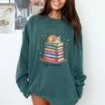 Cats Books Lover Men Women Comfort Colors Sweatshirt Chalky Mint Cats Books Lover Men Women Comfort Colors Sweatshirt Chalky Mint