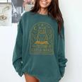 Cats And Books Because People Are Overrated Comfort Colors Sweatshirt Chalky Mint