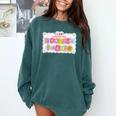 Certified Bookish Baddie Cute Book Lover Comfort Colors Sweatshirt Chalky Mint