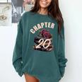 Chapter 20 20th Birthday Women Book Lovers Its My Birthday Comfort Colors Sweatshirt Chalky Mint