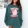 Chapter Thirty Est 1995 Cute 30th Birthday Book Bow Coquette Comfort Colors Sweatshirt Chalky Mint Chapter Thirty Est 1995 Cute 30th Birthday Book Bow Coquette Comfort Colors Sweatshirt Chalky Mint