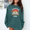 Chapter Two Book Reading 2nd Birthday 2 Year Old Comfort Colors Sweatshirt Chalky Mint
