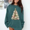 Christmas Book Tree Teacher Book Lover Xmas Librarian Comfort Colors Sweatshirt Chalky Mint Christmas Book Tree Teacher Book Lover Xmas Librarian Comfort Colors Sweatshirt Chalky Mint