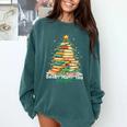 Christmas Books Make You Bright Librarian Teacher Book Lover Comfort Colors Sweatshirt Chalky Mint