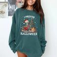 Christmas Outfit I Prefer Halloween Book Reading Skeleton Comfort Colors Sweatshirt Chalky Mint Christmas Outfit I Prefer Halloween Book Reading Skeleton Comfort Colors Sweatshirt Chalky Mint