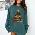 Christmas Tree Bookshelf Book Lover Library Comfort Colors Sweatshirt Chalky Mint Christmas Tree Bookshelf Book Lover Library Comfort Colors Sweatshirt Chalky Mint