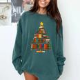 Christmas Tree Bookshelf Book Lover Library Men Women Kids Comfort Colors Sweatshirt Chalky Mint Christmas Tree Bookshelf Book Lover Library Men Women Kids Comfort Colors Sweatshirt Chalky Mint
