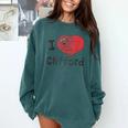Clifford The Big Red Dog I Heart Clifford Childrens Books Comfort Colors Sweatshirt Chalky Mint