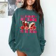 I Closed My Book To Be Here Valentines Book Lover Bookish Comfort Colors Sweatshirt Chalky Mint