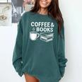 Coffee & Books Comfort Colors Sweatshirt Chalky Mint Coffee & Books Comfort Colors Sweatshirt Chalky Mint