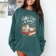 Coffee Cats & Books Cute Cat Book Lover Reading Comfort Colors Sweatshirt Chalky Mint Coffee Cats & Books Cute Cat Book Lover Reading Comfort Colors Sweatshirt Chalky Mint