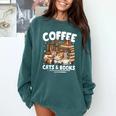 Coffee Cats And Books Cats And Reading Lovers Comfort Colors Sweatshirt Chalky Mint Coffee Cats And Books Cats And Reading Lovers Comfort Colors Sweatshirt Chalky Mint